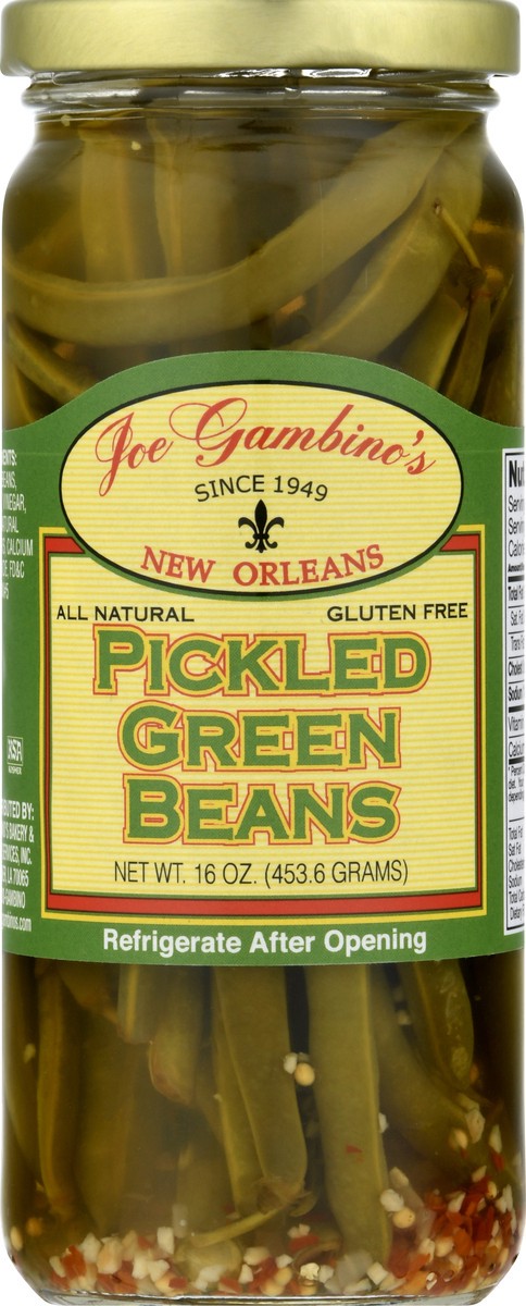 slide 12 of 13, Joe Gambinos Pickled Green Beans 16 oz, 16 oz