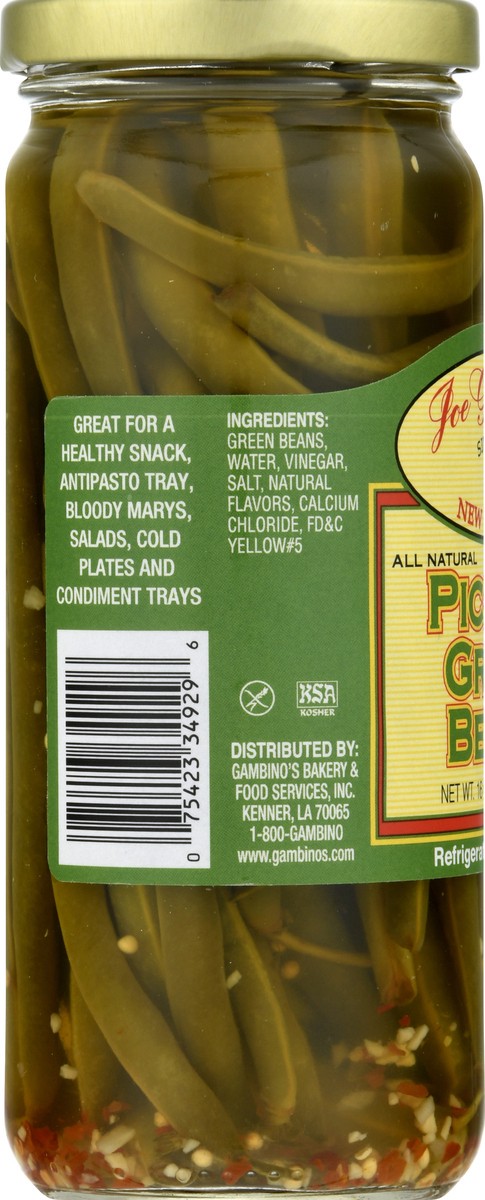 slide 7 of 13, Joe Gambinos Pickled Green Beans 16 oz, 16 oz