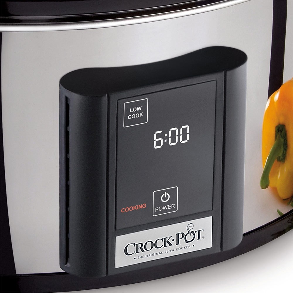 slide 2 of 4, Crock-Pot Countdown Touchscreen Digital Slow Cooker - Stainless Steel SCVT650-PS-A, 6.5 qt
