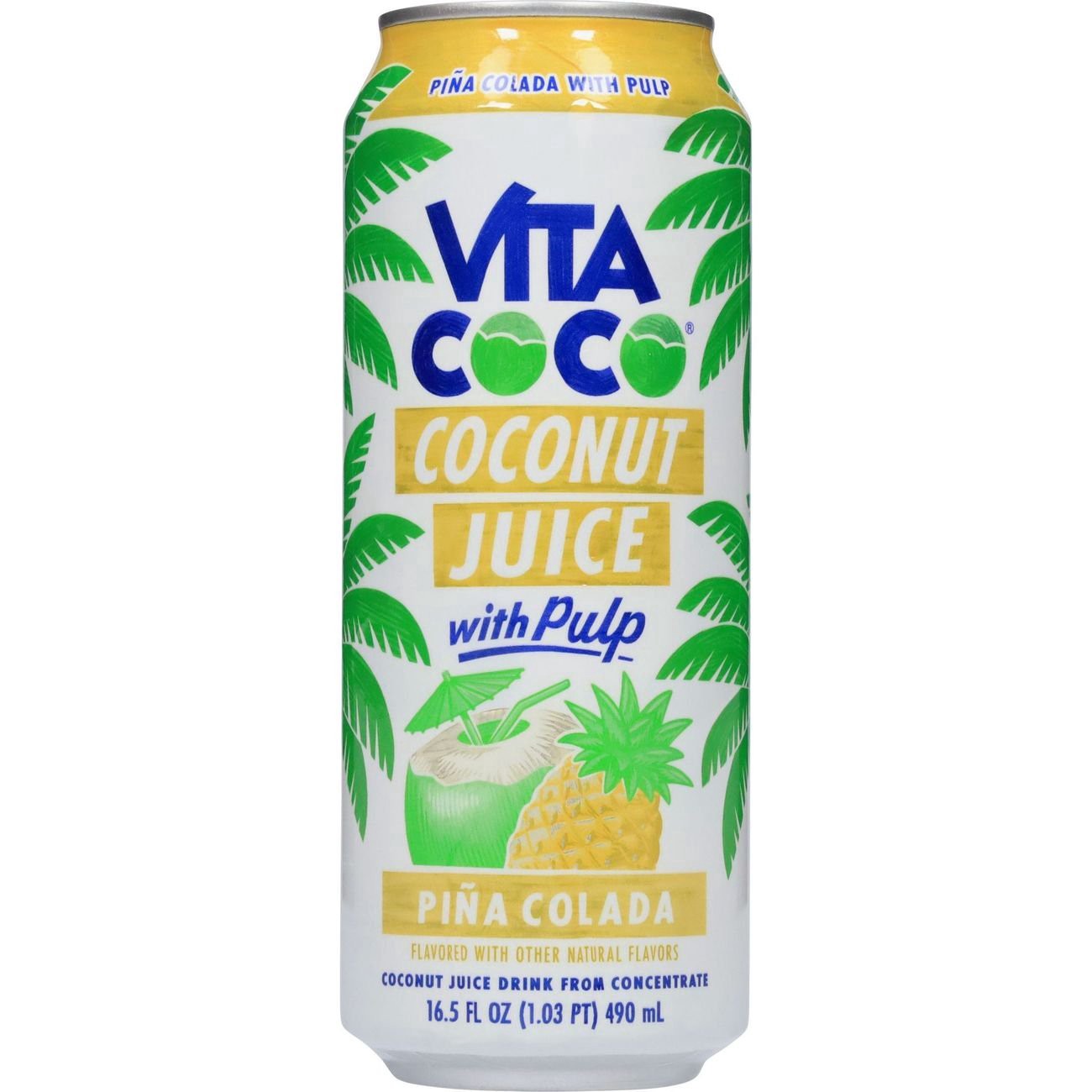 slide 1 of 1, Vita Coco Pina Colada Coconut Juice Drink with Pulp 16.5 fl oz, 16.5 oz