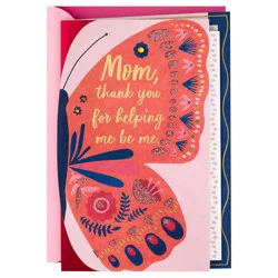 Hallmark Mothers Day Card for Mom from Son or Daughter (Thank You for Helping Me Be Me)