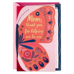 Hallmark Thank You for Helping Me Be Me Mothers Day Card for Mom from Son or Daughter - S18