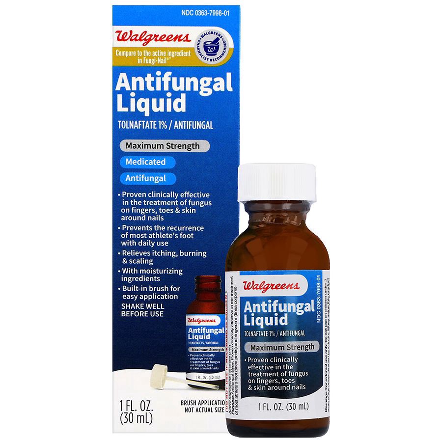 slide 3 of 5, Walgreens Antifungal Liquid, 1 fl oz