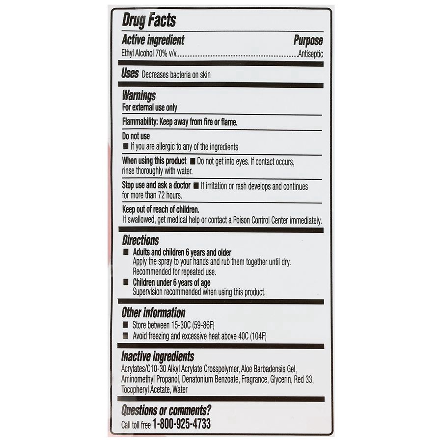 slide 4 of 5, Walgreens Hand Sanitizer Mist Watermelon, 1 fl oz