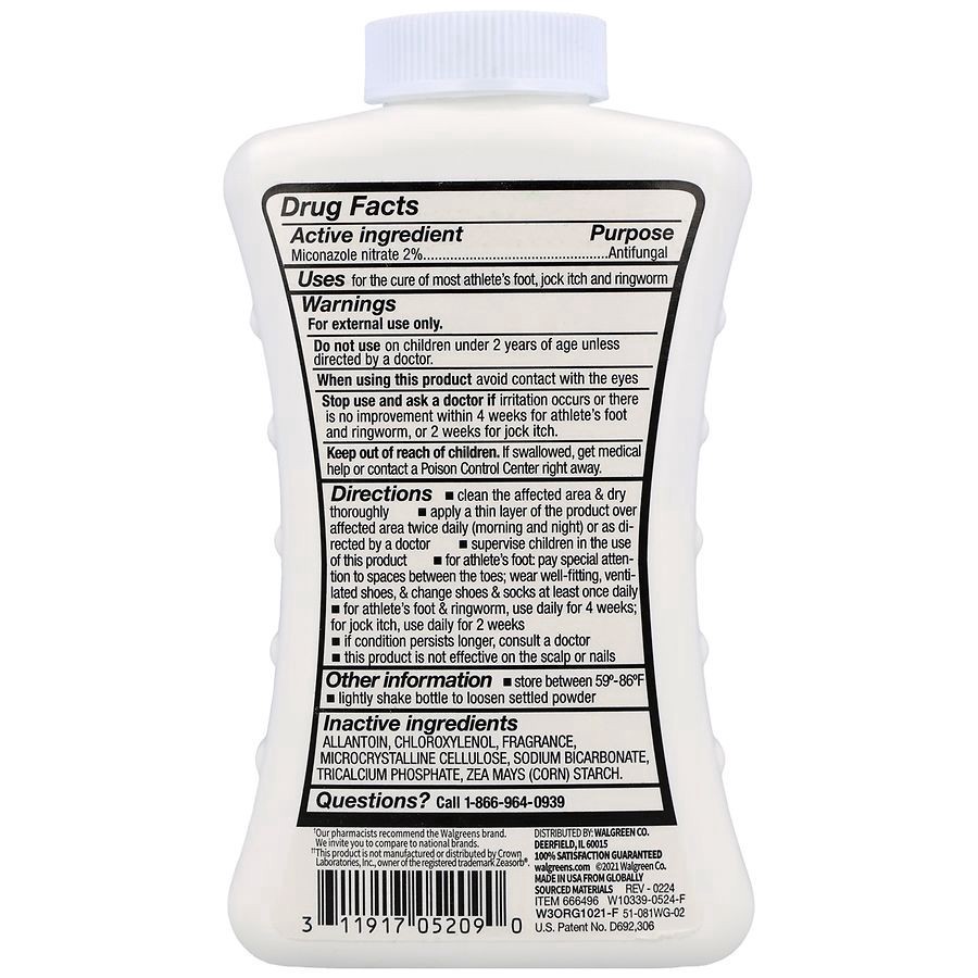 slide 4 of 5, Walgreens Athlete's Foot Powder, 2.5 oz
