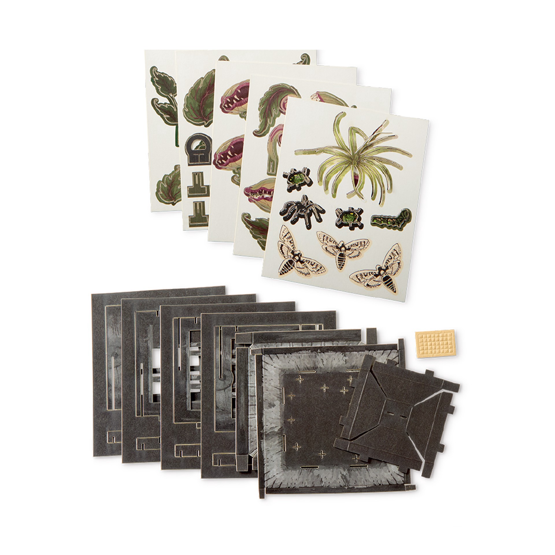slide 4 of 4, Venus Flytrap Lantern Paper Diorama Kit By Recollections, 3.93 in x 3.93 in