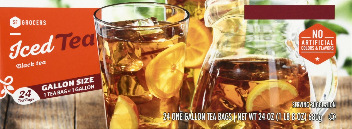 slide 3 of 9, SE Grocers Gallon Tea Bag - 24 ct, 24 ct