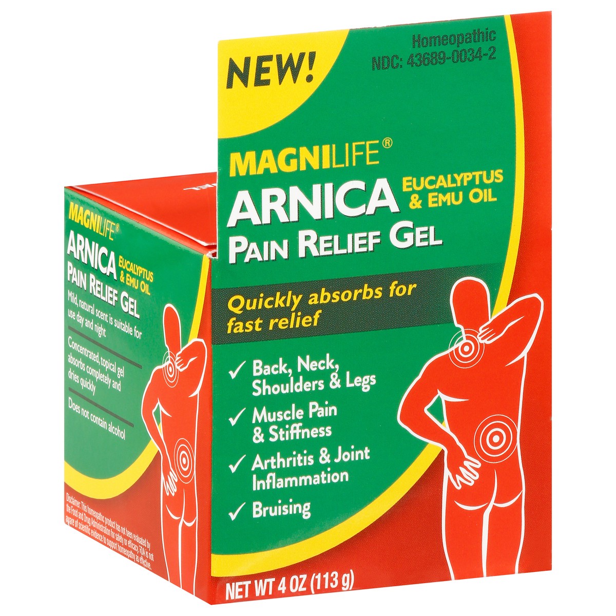 slide 12 of 13, MagniLife Arnica Pain Relief Gel 4 oz, 4 oz