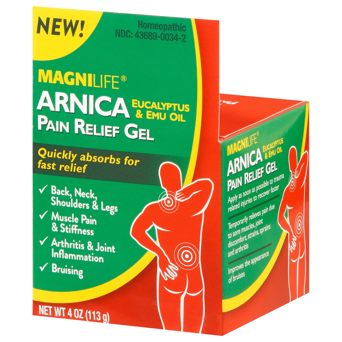 slide 2 of 13, MagniLife Arnica Pain Relief Gel 4 oz, 4 oz