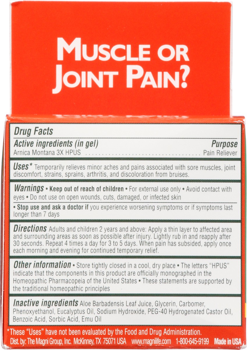 slide 11 of 13, MagniLife Arnica Pain Relief Gel 4 oz, 4 oz