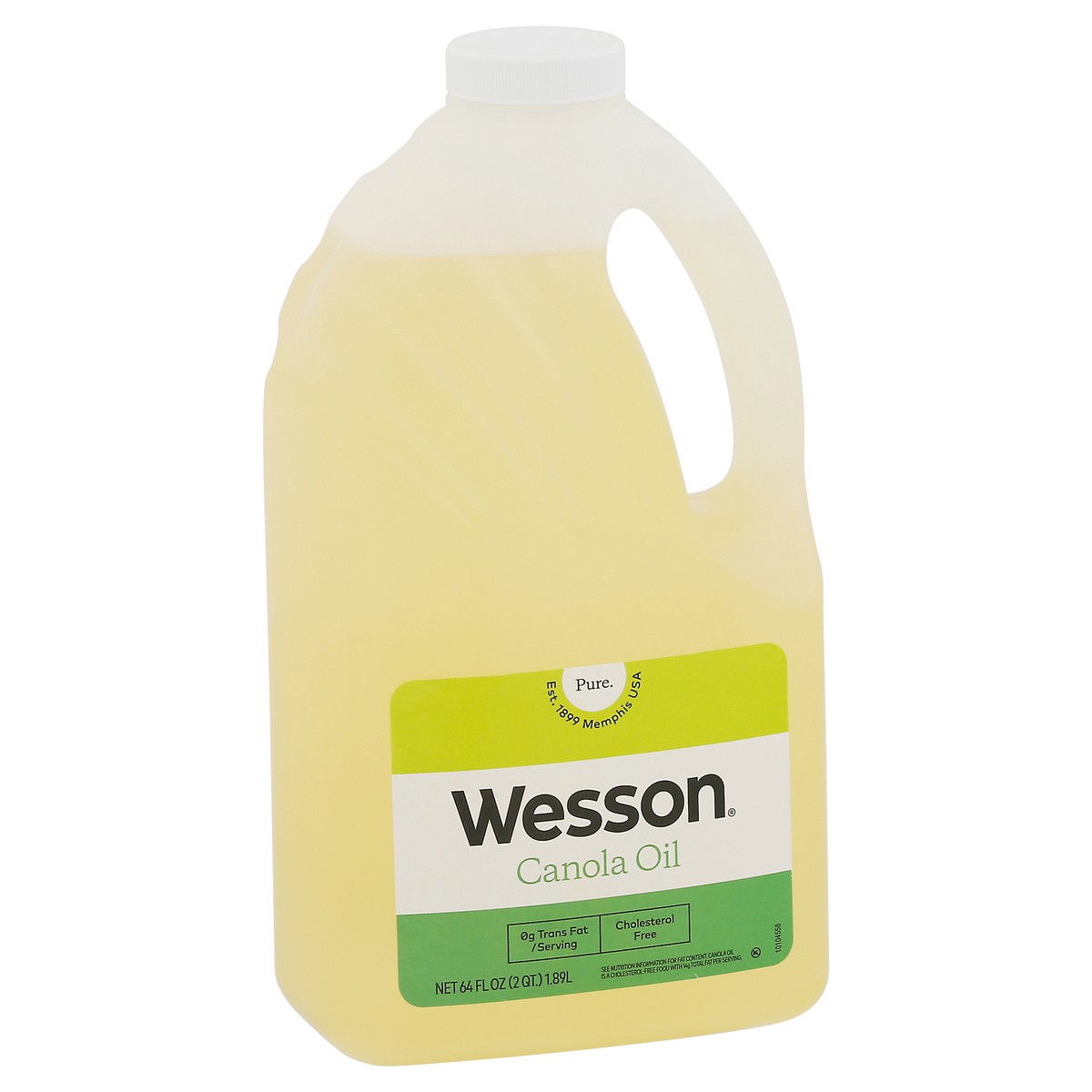 slide 2 of 9, WESSON Pure Canola Oil, 0 g Trans Fat, Cholesterol Free, 64 oz., 64 fl oz