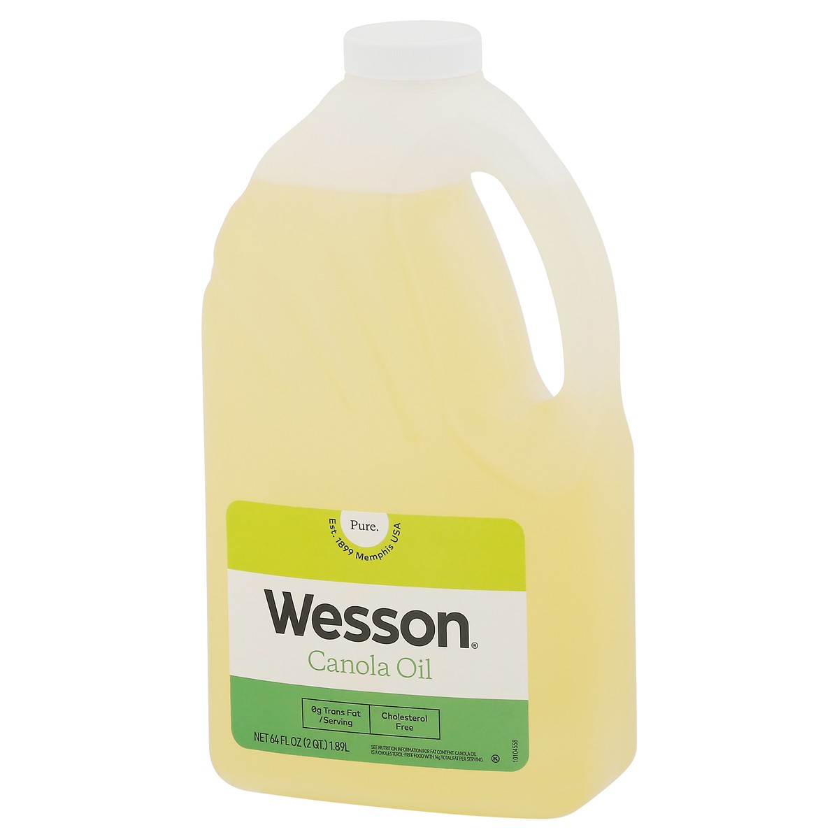 slide 3 of 9, WESSON Pure Canola Oil, 0 g Trans Fat, Cholesterol Free, 64 oz., 64 fl oz