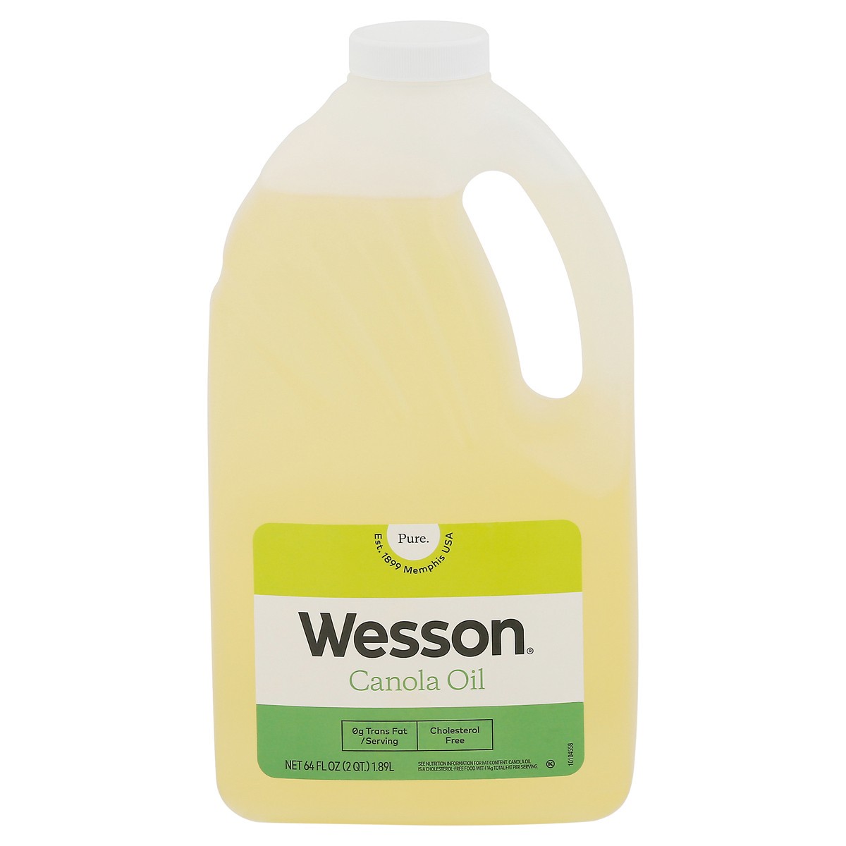 slide 1 of 9, WESSON Pure Canola Oil, 0 g Trans Fat, Cholesterol Free, 64 oz., 64 fl oz