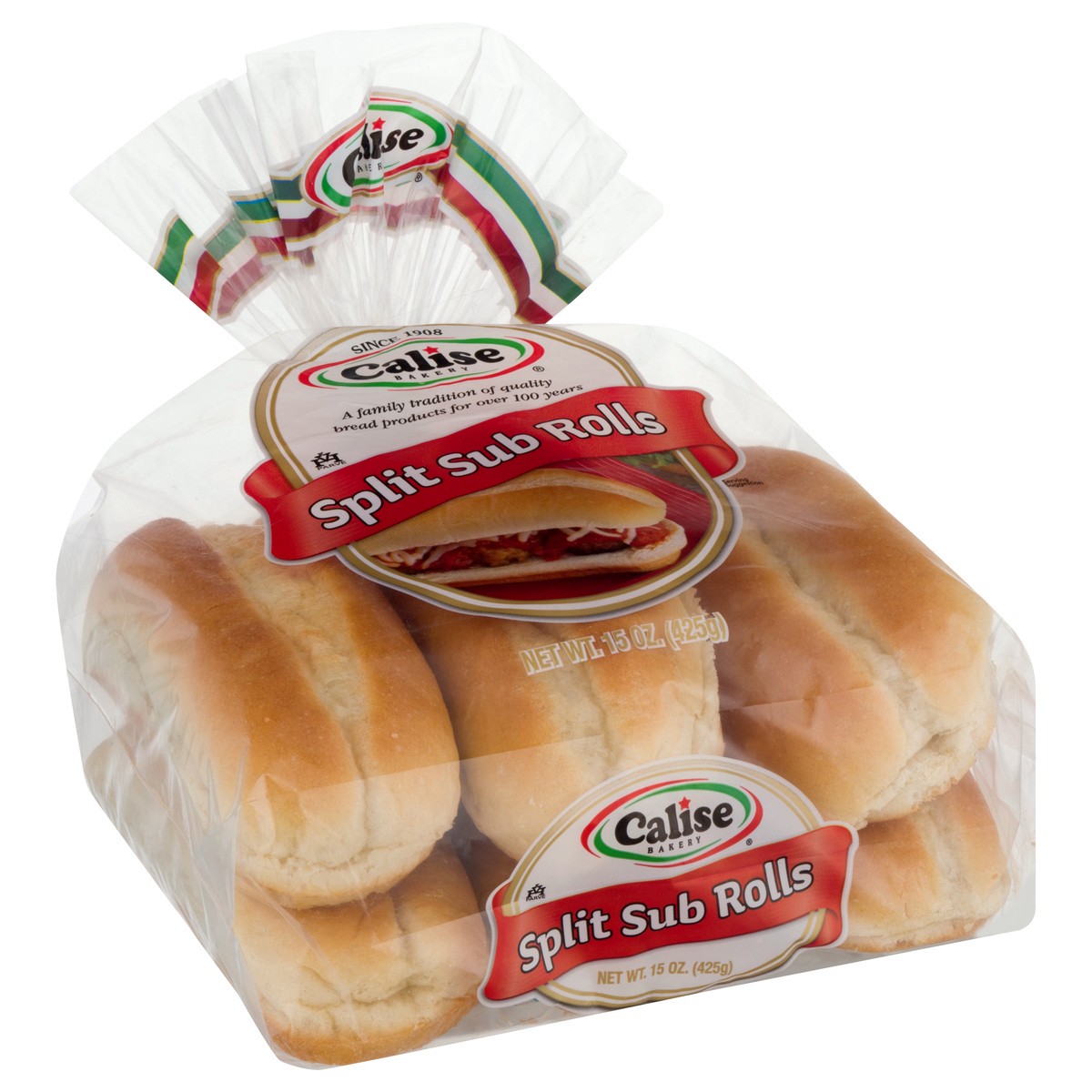 slide 8 of 12, Calise Bakery Split Sub Rolls 15 oz, 15 oz