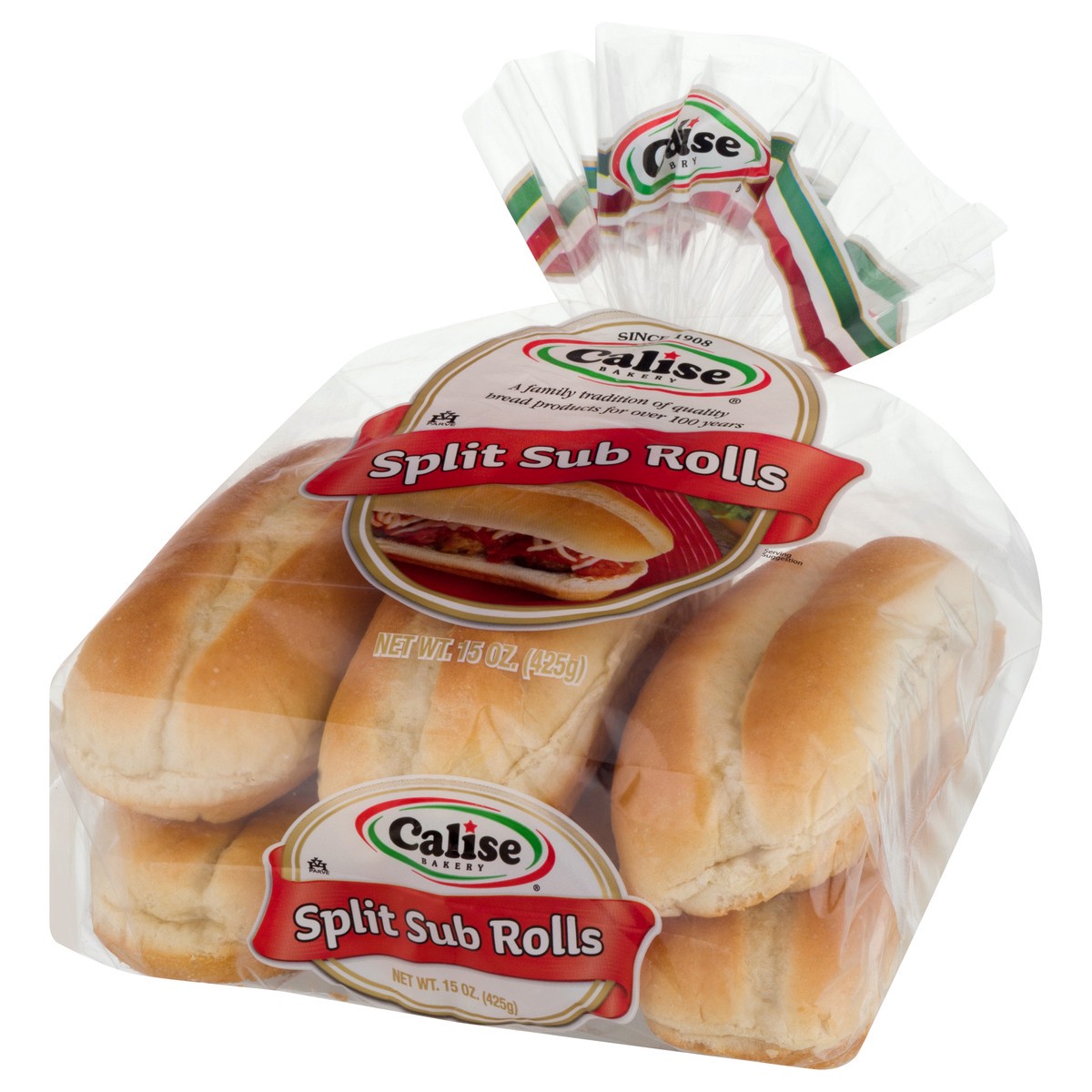 slide 10 of 12, Calise Bakery Split Sub Rolls 15 oz, 15 oz