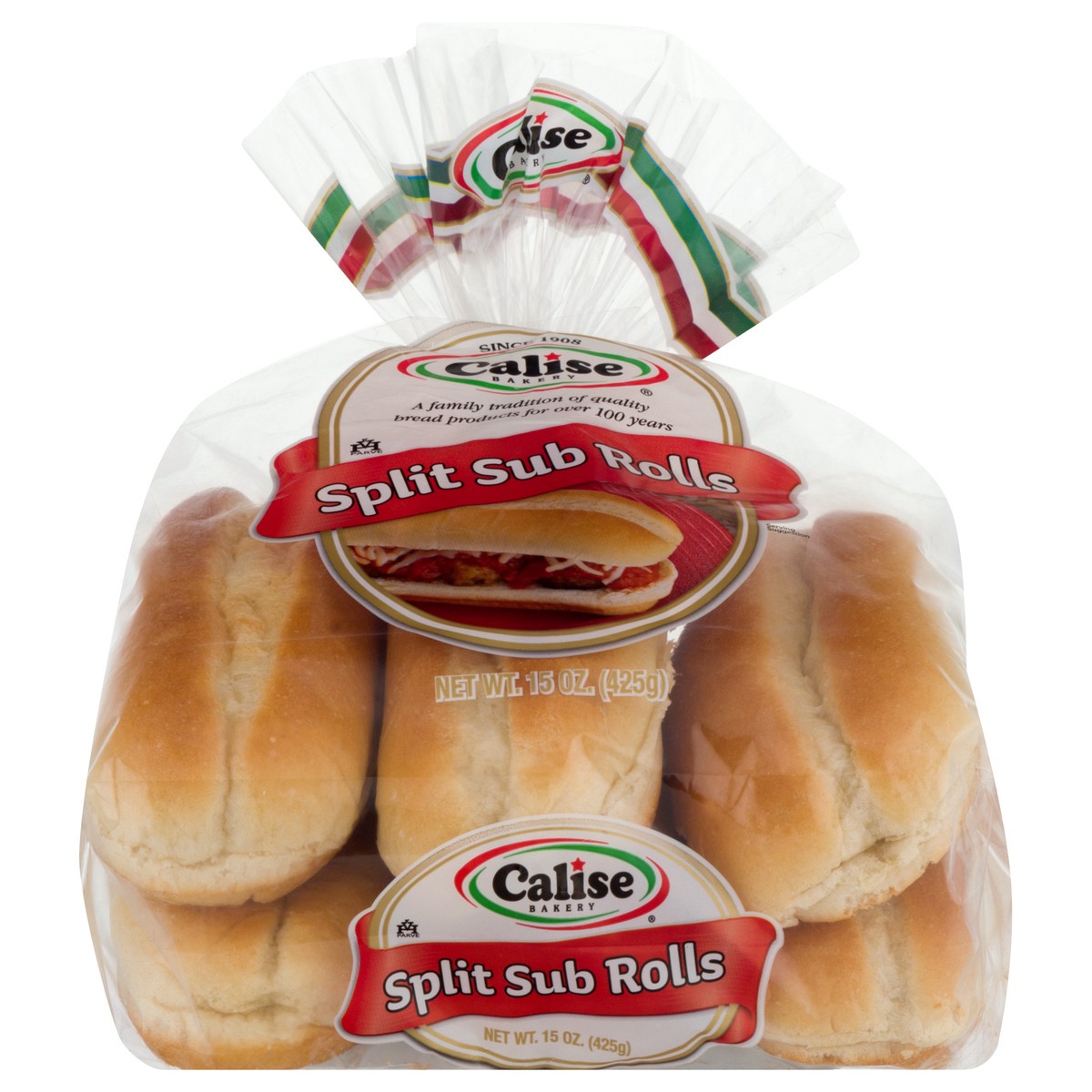 slide 1 of 12, Calise Bakery Split Sub Rolls 15 oz, 15 oz