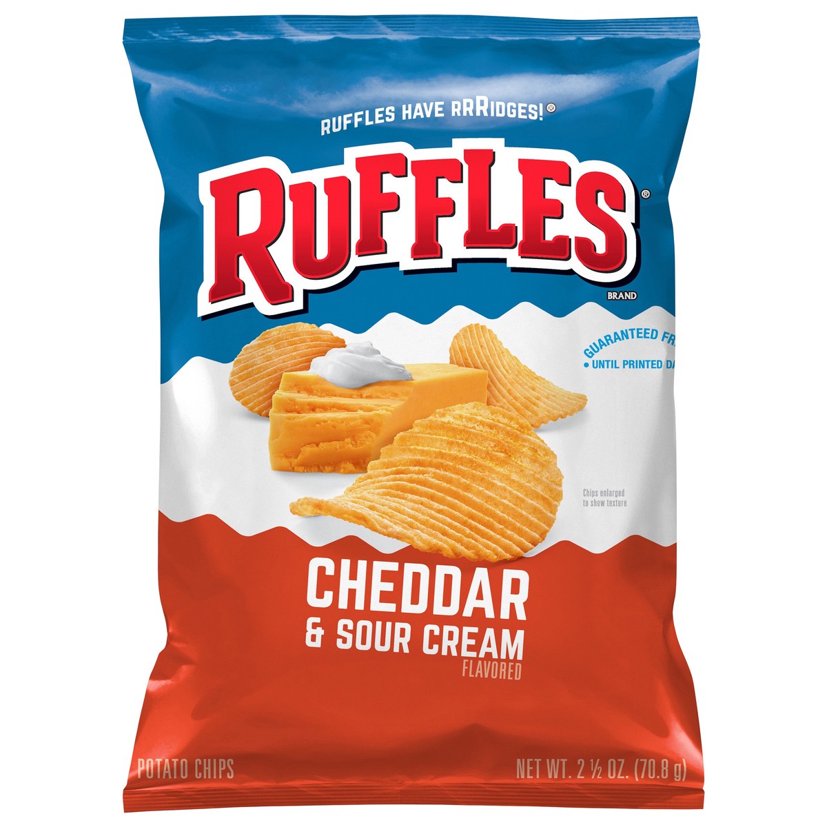 slide 4 of 4, Ruffles Cheddar & Sour Cream Potato Chips, 2.5 oz