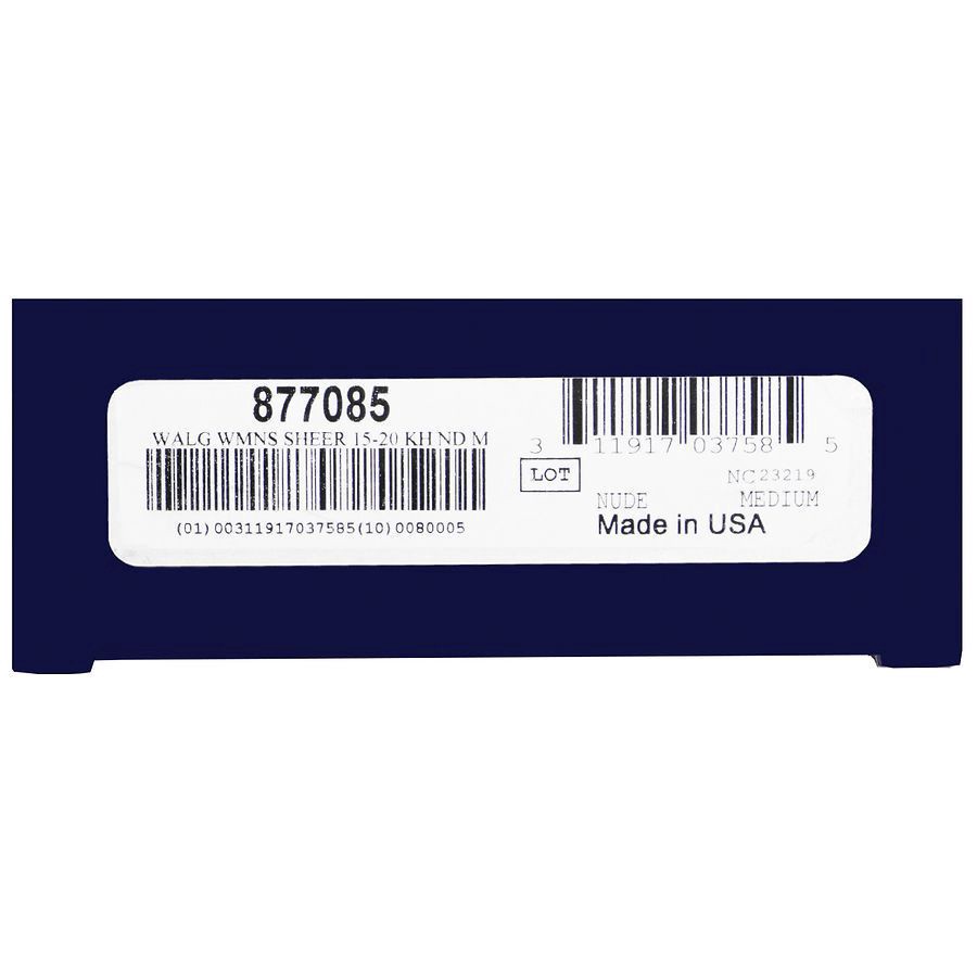 slide 4 of 5, Walgreens Knee High Women's Ultra Sheer Compression Stockings Nude, 1 ct; Med