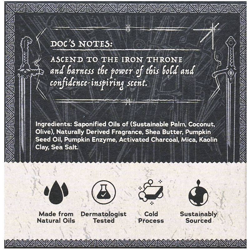 slide 5 of 7, DR. SQUATCH Men's All Natural Bar Soap - Thousand Sword Scrub - 5oz, 5 oz