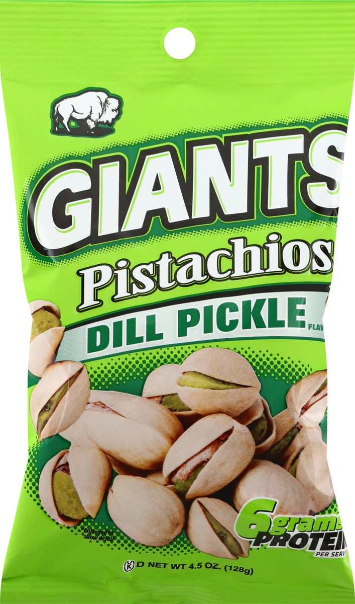 slide 1 of 13, GIANTS Giant Dill Pickle Pistachios, 4.5 oz