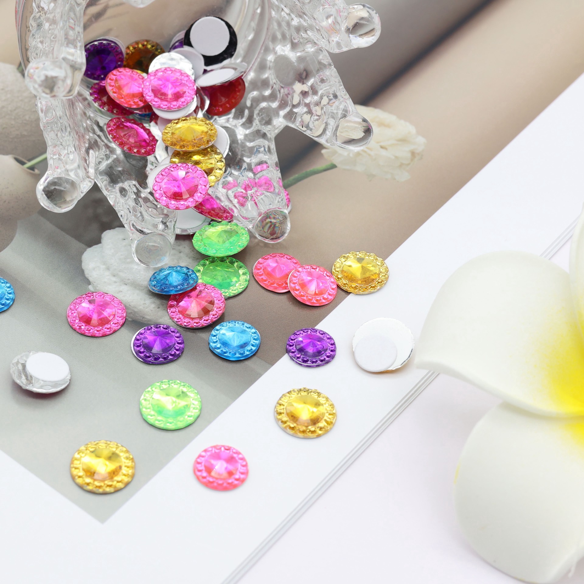 slide 2 of 3, Multicolor Sticky Gems, 100ct. By Creatology, 100 ct