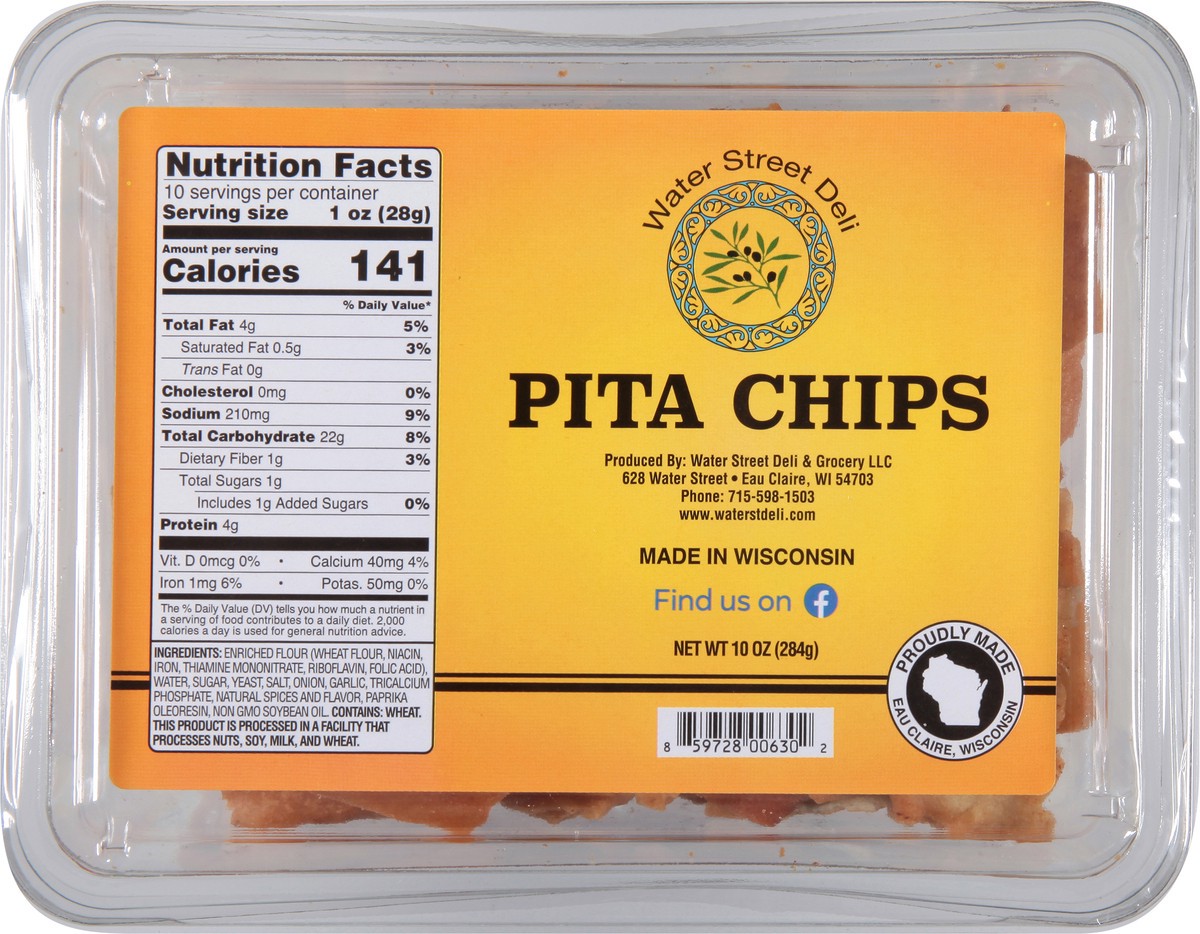 slide 6 of 9, Water Street Deli Water Street Pita Chips - 10 oz, 10 oz