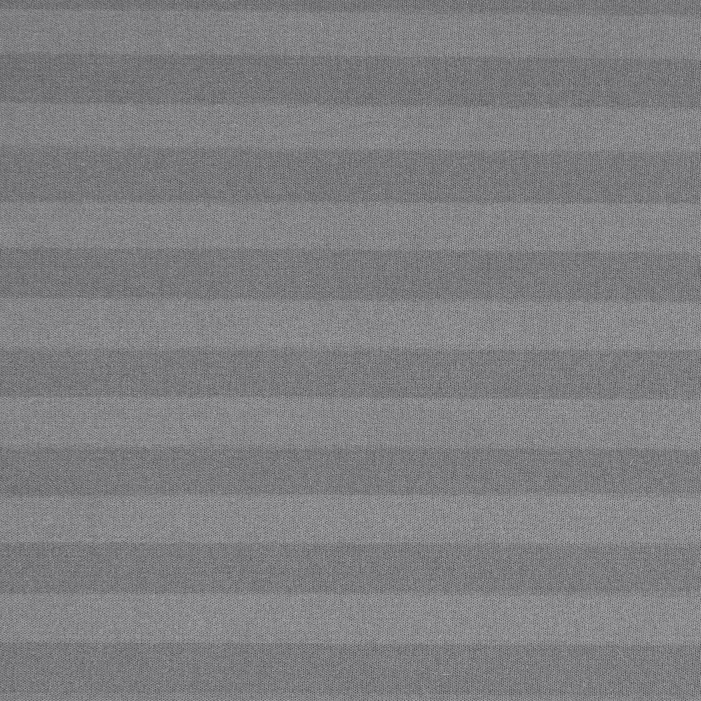 slide 3 of 4, Everyday Living® Microfiber Striped Sheet Set - Frost Grey, Queen Size