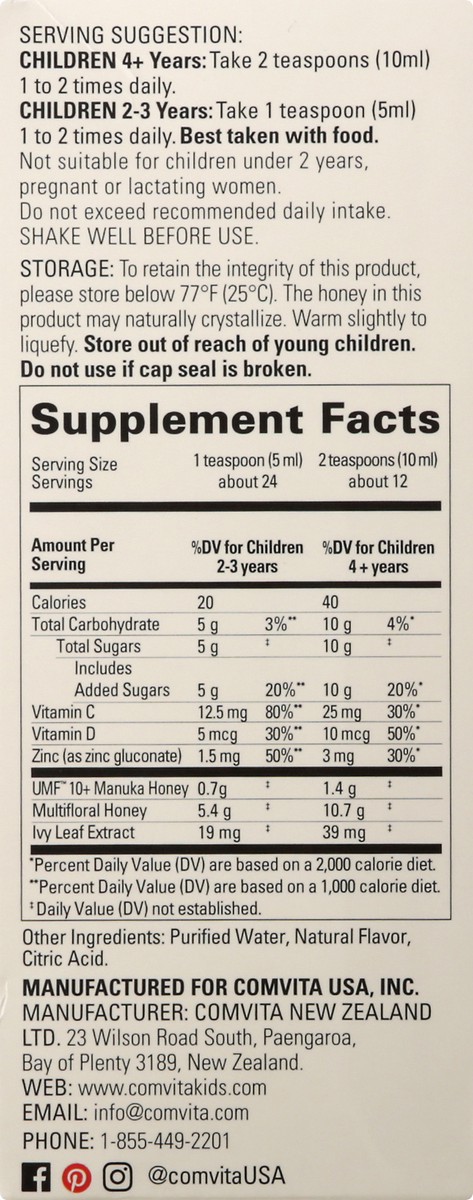 slide 9 of 13, Comvita Kids Day-Time Orange Flavor Soothing Syrup 4 oz, 4 oz