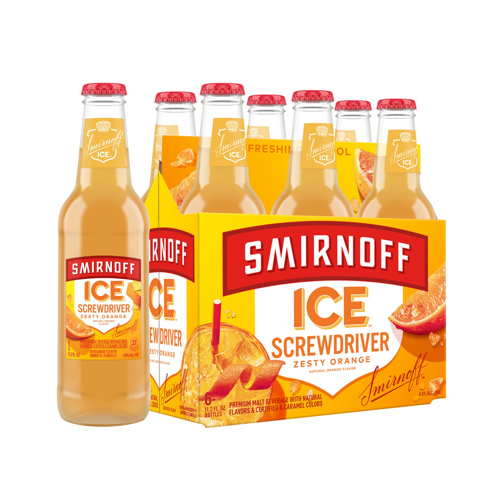 slide 1 of 5, Smirnoff Ice Screwdriver Malt Beverage 6 ea, 6 ct; 11 oz