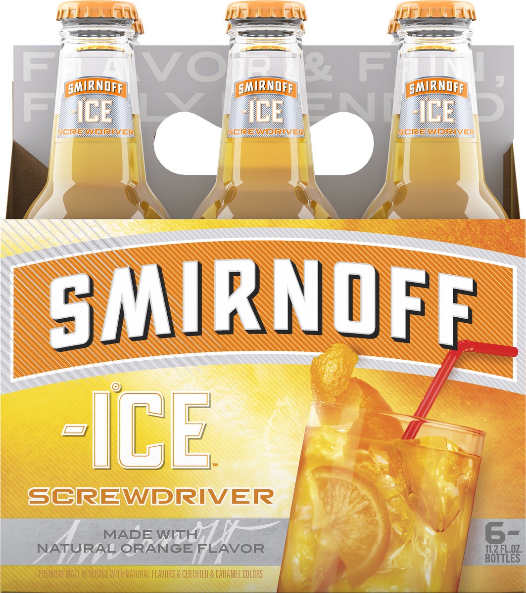 slide 1 of 1, Smirnoff Ice Screwdriver Malt Beverage 6 ea, 6 ct