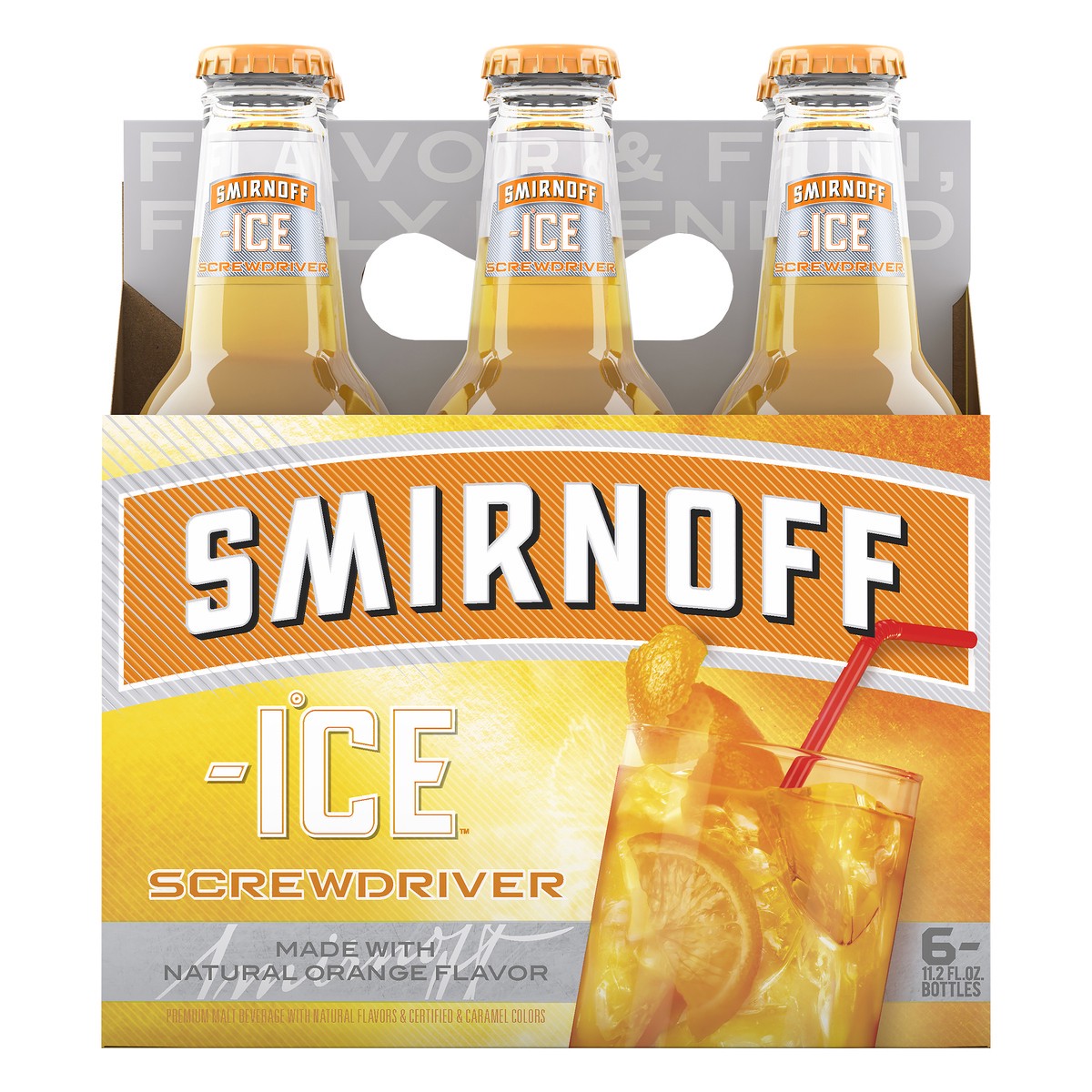 slide 1 of 1, Smirnoff Ice Screwdriver Malt Beverage 6 ea, 6 ct