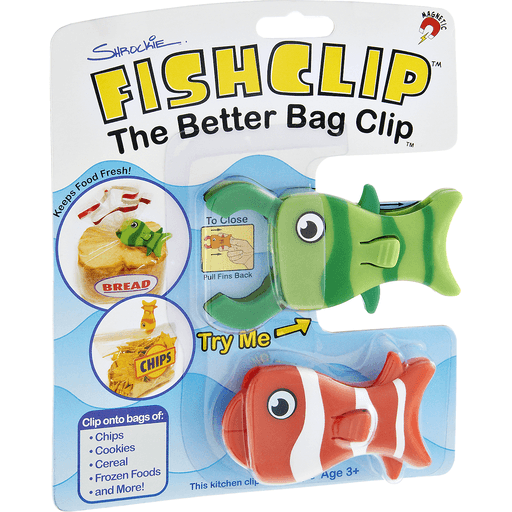 slide 2 of 10, Shrockie Fish Clip Bag Clips 2 ea, 2 ct