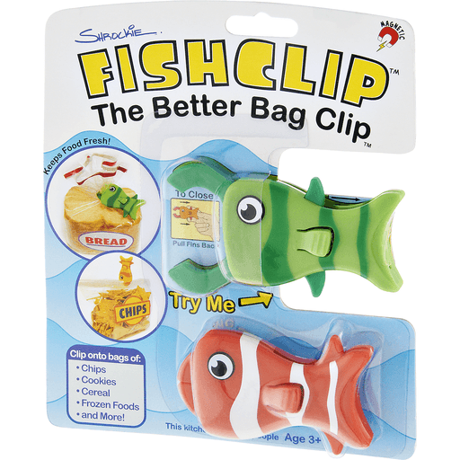 slide 3 of 10, Shrockie Fish Clip Bag Clips 2 ea, 2 ct