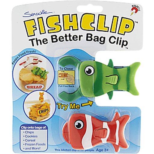 slide 5 of 10, Shrockie Fish Clip Bag Clips 2 ea, 2 ct