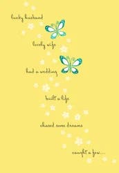 Hallmark Crd Cpl Annv Btterflies & Flwrs