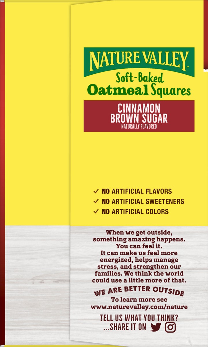 slide 4 of 9, Nature Valley Soft Baked Oatmeal Squares, Cinnamon Brown Sugar, 12 Bars, 14.88 oz, 12 ct