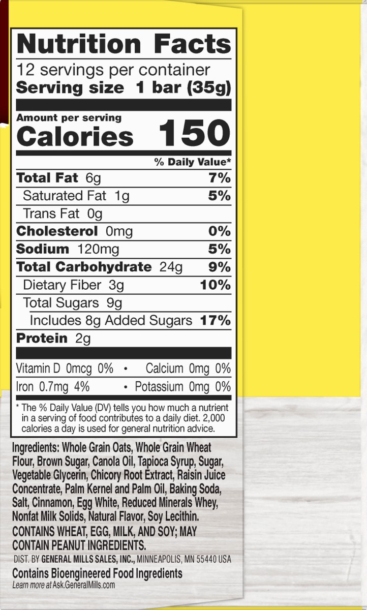 slide 5 of 9, Nature Valley Soft Baked Oatmeal Squares, Cinnamon Brown Sugar, 12 Bars, 14.88 oz, 12 ct