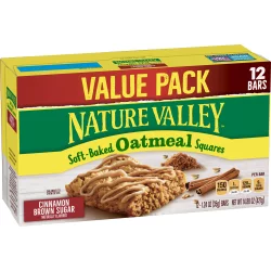 Nature Valley Soft Baked Oatmeal Squares Cinnamon Brown Sugar Bars