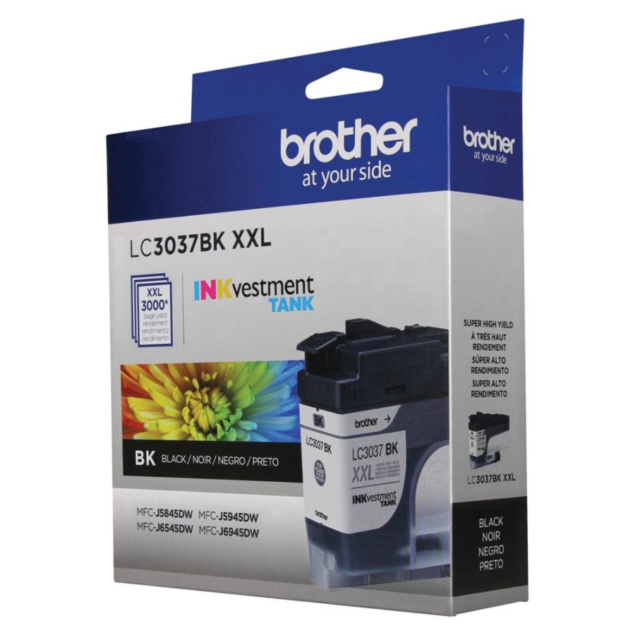 slide 5 of 5, Brother Inkvestment Lc3037Bks Extra-High-Yield Black Ink Cartridge, 1 ct