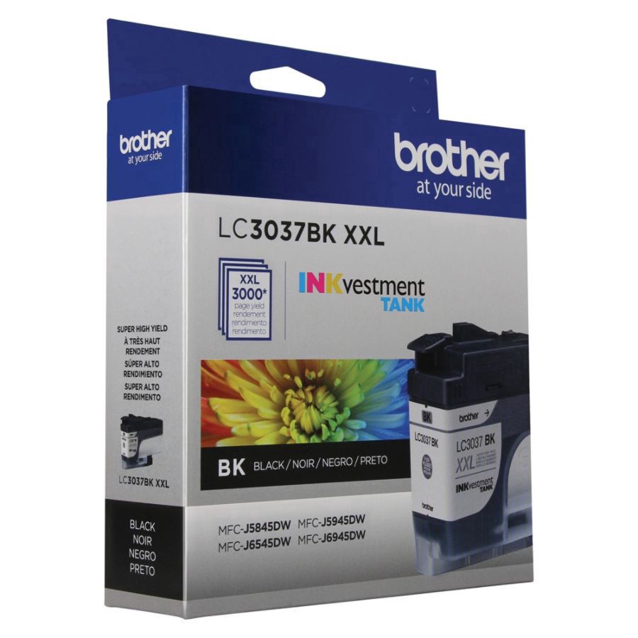 slide 3 of 5, Brother Inkvestment Lc3037Bks Extra-High-Yield Black Ink Cartridge, 1 ct