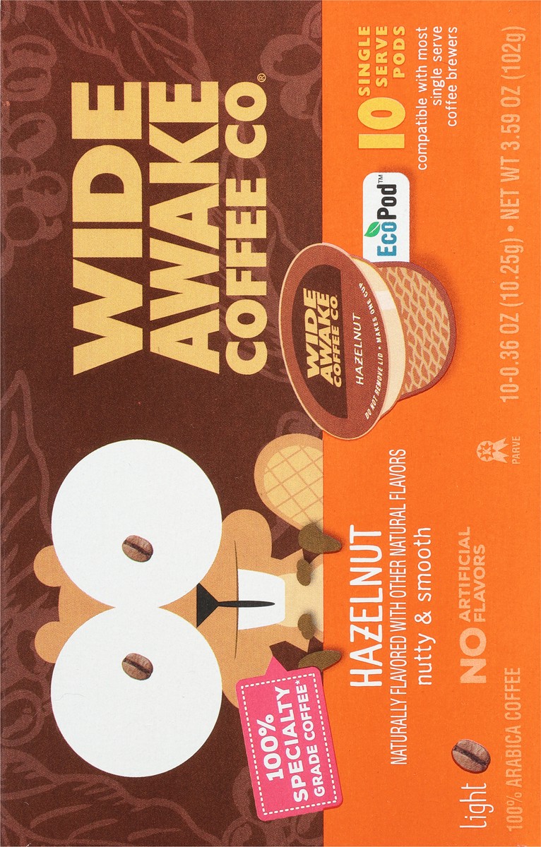 slide 5 of 9, Wide Awake Coffee Co. Single Serve Pods Light Hazelnut Coffee - 10 ct, 10 ct