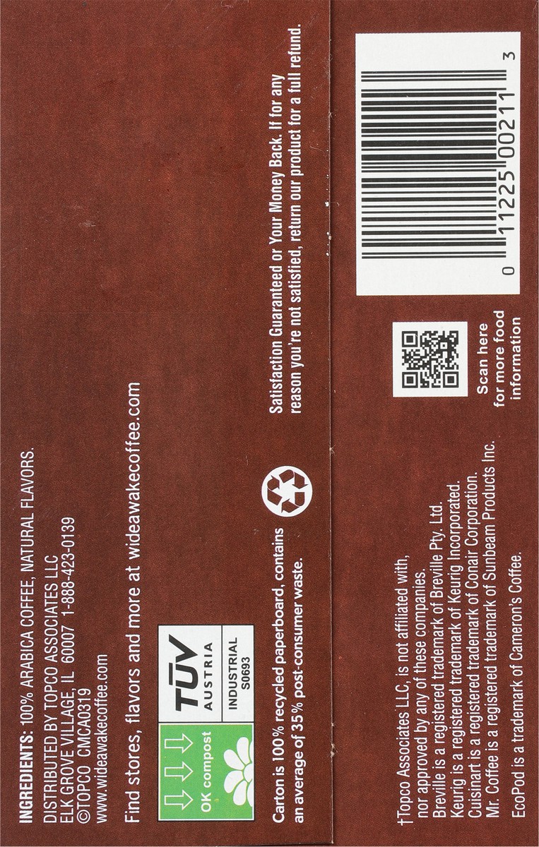 slide 7 of 9, Wide Awake Coffee Co. Single Serve Pods Light Hazelnut Coffee - 10 ct, 10 ct