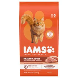 IAMS PROACTIVE HEALTH Adult Healthy Dry Cat Food with Chicken Cat Kibble, 3.5 lb. Bag