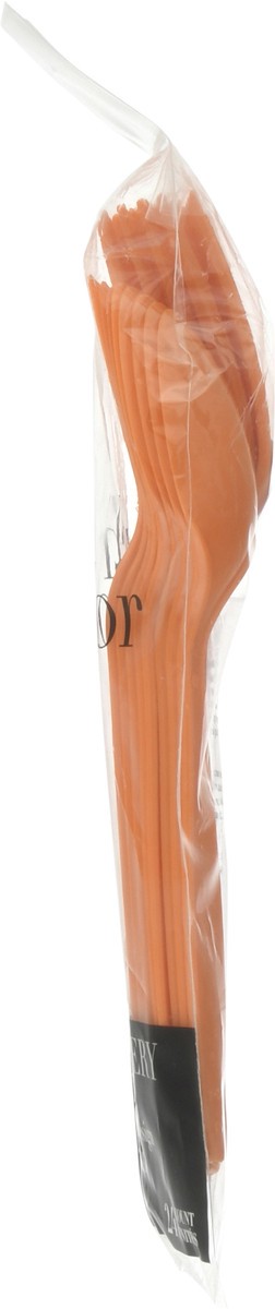 slide 3 of 10, Touch of Color Sunkissed Orange Premium Cutlery 24 Pieces, 24 ct