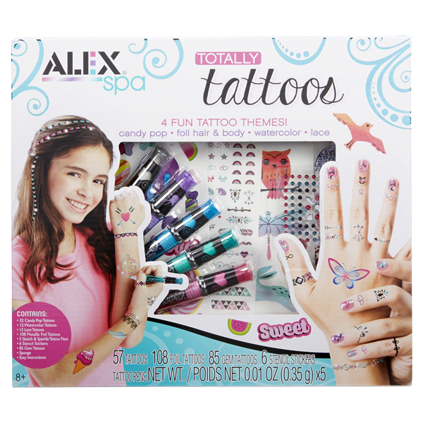 slide 1 of 1, ALEX Spa Totally Tattoos, 1 ct