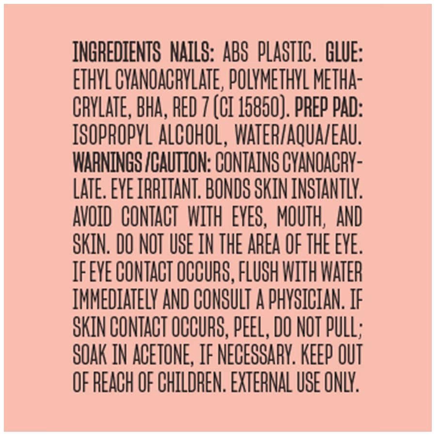 slide 5 of 5, OPI On Point Press On Nail Set - Peach Smoothie, 1 ct