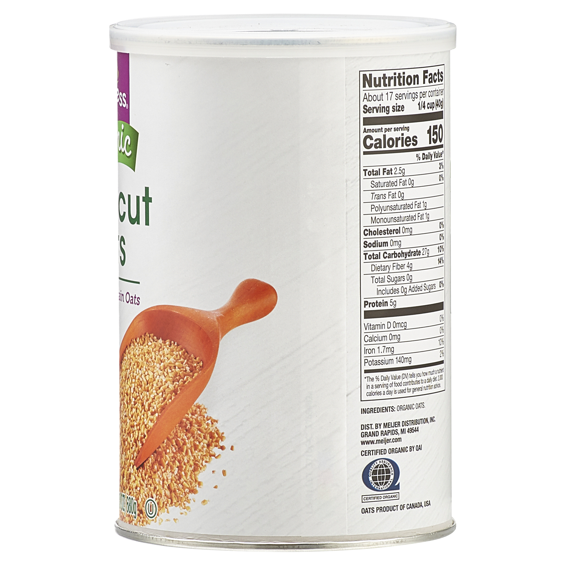 slide 20 of 29, True Goodness Organic Steel Cut Oats, 24 oz