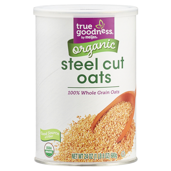 slide 14 of 29, True Goodness Organic Steel Cut Oats, 24 oz