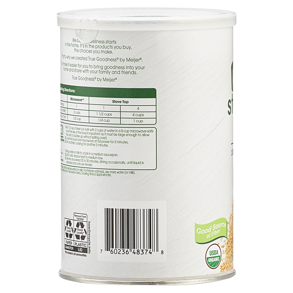 slide 4 of 29, True Goodness Organic Steel Cut Oats, 24 oz