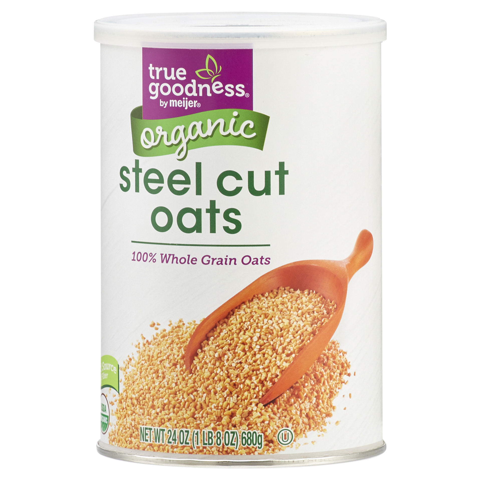 slide 8 of 29, True Goodness Organic Steel Cut Oats, 24 oz